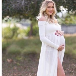 Pink Blush Maternity Gown